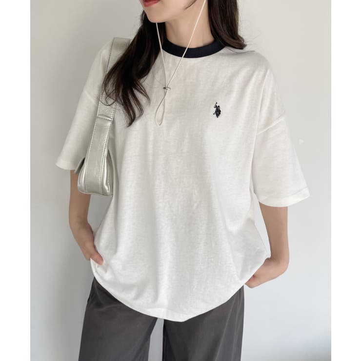 U.S. POLO ASSN. ワンポイント刺繍 オーバーサイズ ビッグT | Ada. | 詳細画像9 