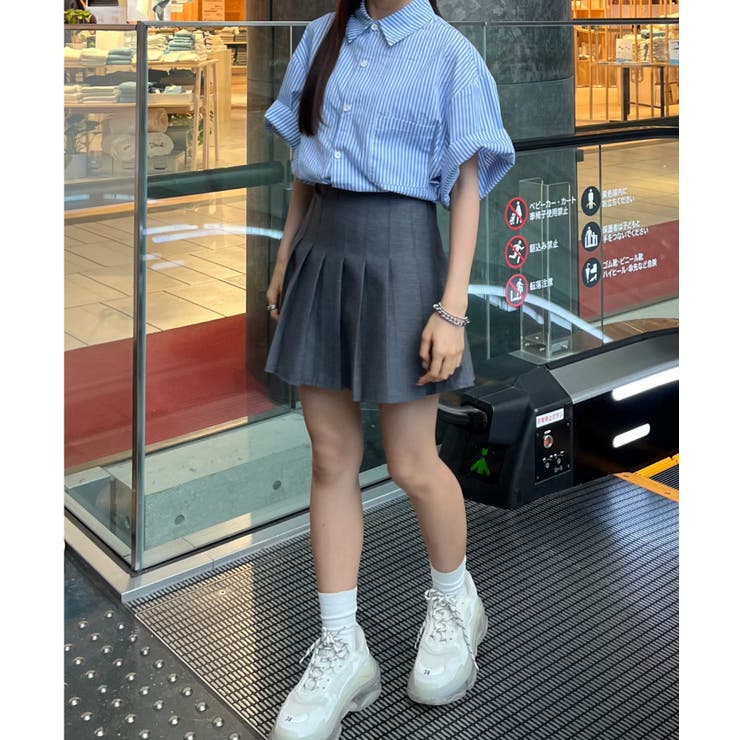 d.i.a.たたみジワあり背中あきTシャツ