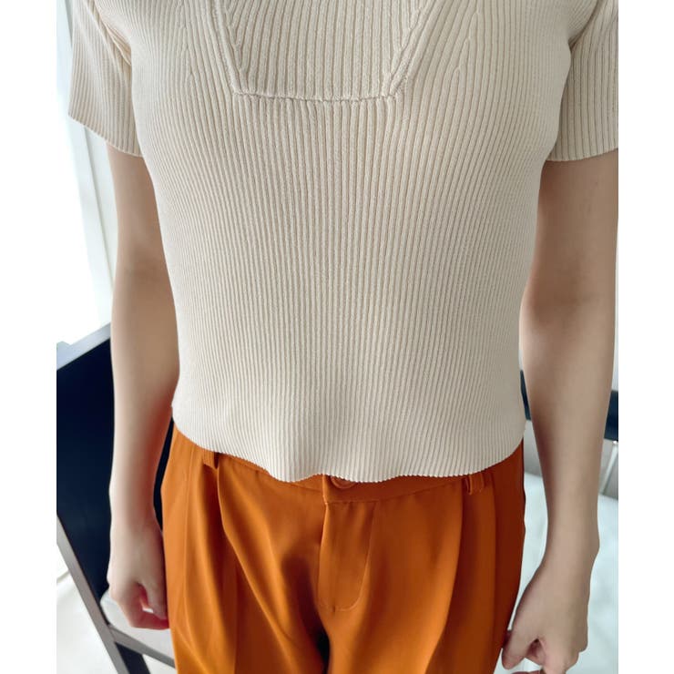 an スクエアネック 半袖バイカラー セットアップドレス スクエアネックフレアセットアップ(2colors)（茶・黒）春/夏 頑張り