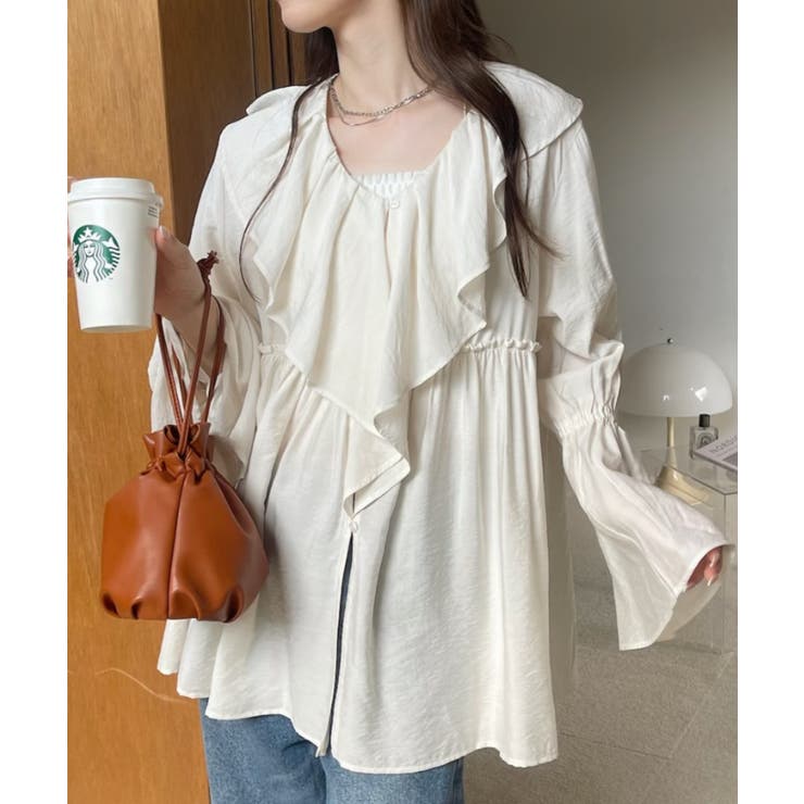 ラッフル カラー ミドル丈 | Eclat one | 詳細画像1 