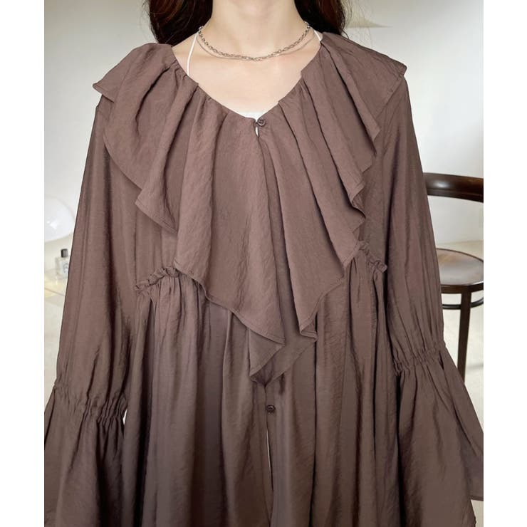 ラッフル カラー ミドル丈 | Eclat one | 詳細画像30 