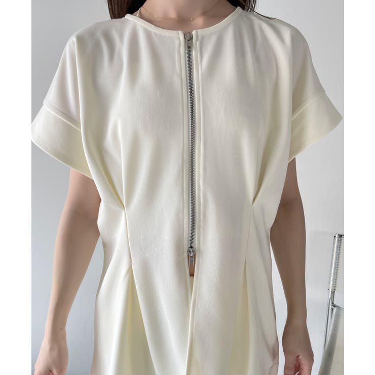 【Eclat one】Wジップ タック入り ポンチ トップス | Eclat one | 詳細画像27 