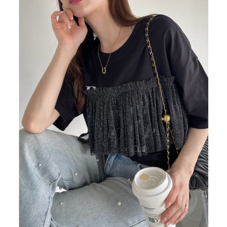 プライオリティーチュールドッキングTシャツ BAB tシャツ チュールドッキングTシャツ レディース : ZOZOTOWN