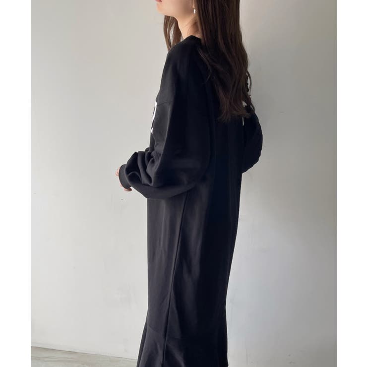 【Eclat one】 2WAY ボートネック 裏毛 マーメイド ワンピース | Eclat one | 詳細画像8 