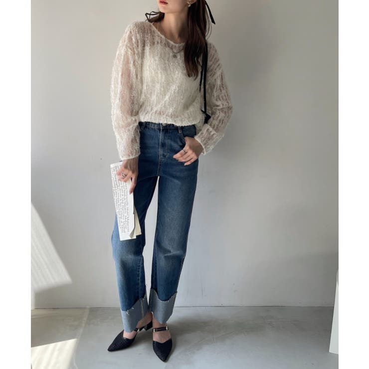 最終値下げ❗️styling/フリルチュール2WAYトップス 今だけ