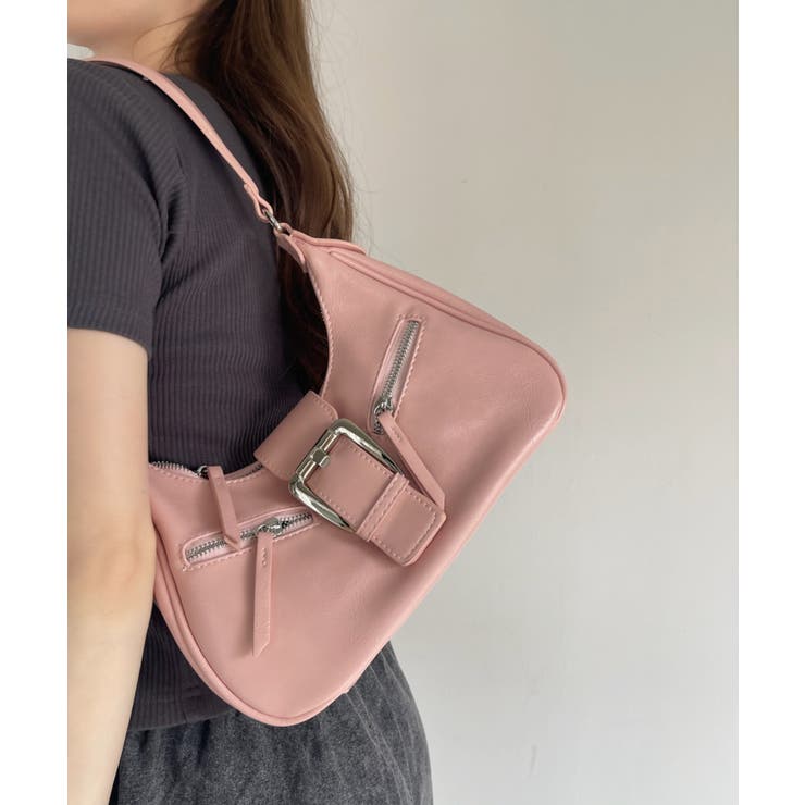 ベルト バックル デザイン ワンハンドル バッグ[品番 ベルト バックル デザイン ワンハンドル バッグ[品番