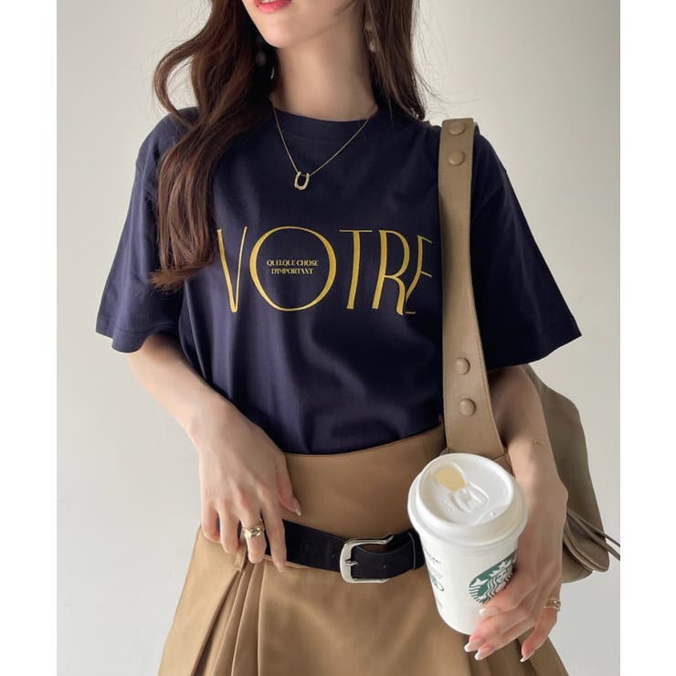 tシャツ アソートワンショルカットソー　579586 レディース アソート フロントロゴ Tシャツ[品番：ORGW0009037]｜Ada