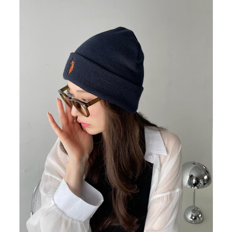 U.S. POLO ASSN. アクリル ニット キャップ ニット帽 ビーニー[品番