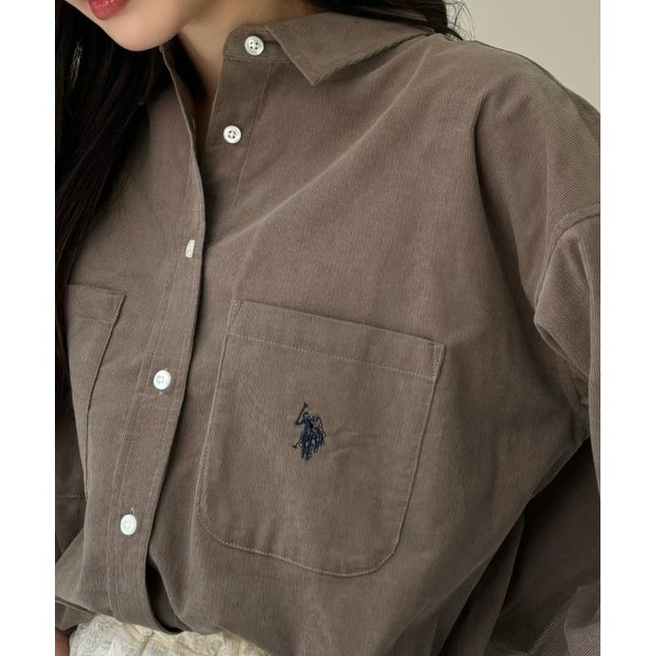 U.S. POLO ASSN. ベーシックデザイン コーデュロイ シャツ[品番