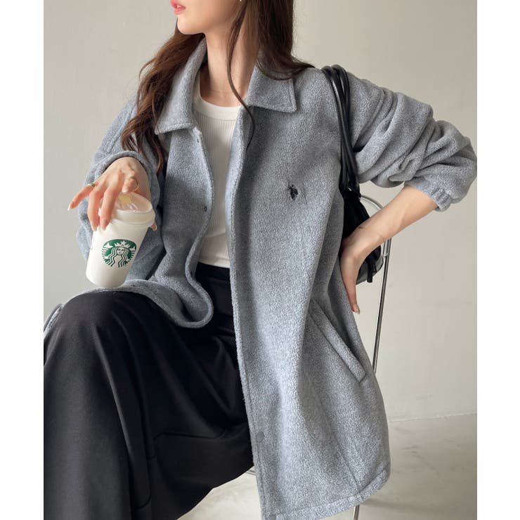 U.S. POLO ASSN. フリース素材 コーチジャケット[品番