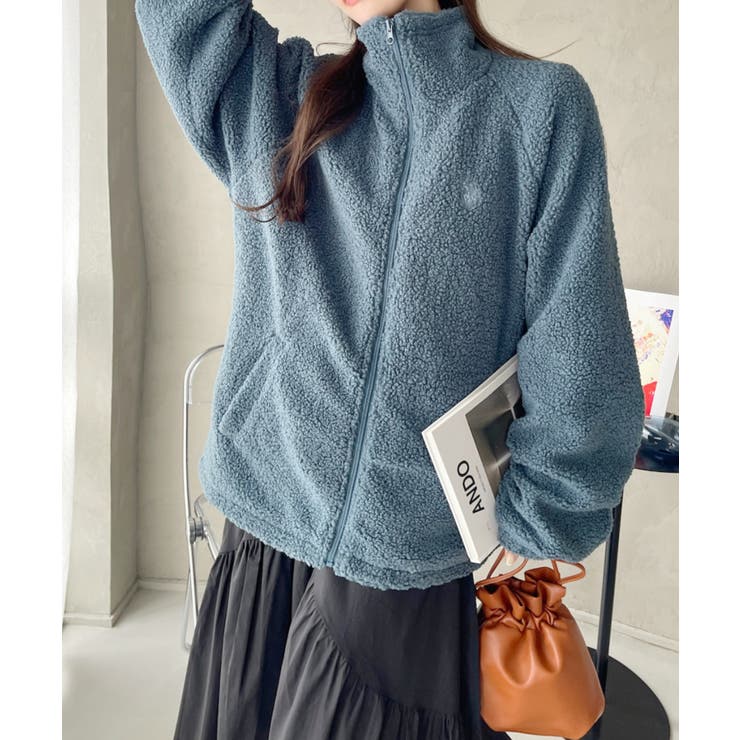 U.S. POLO ASSN. スタンドカラー ボアフリース ジャケット [品番：ORGW0009023]｜Ada.（エイダ）のレディースファッション通販｜SHOPLIST（ショップリスト）