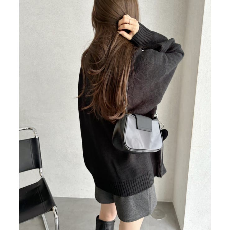 ローズ ジャガード オーバーサイズ ニット | Ada. | 詳細画像35 