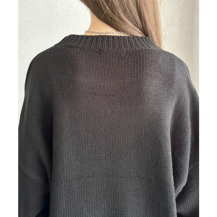 ローズ ジャガード オーバーサイズ ニット | Ada. | 詳細画像39 