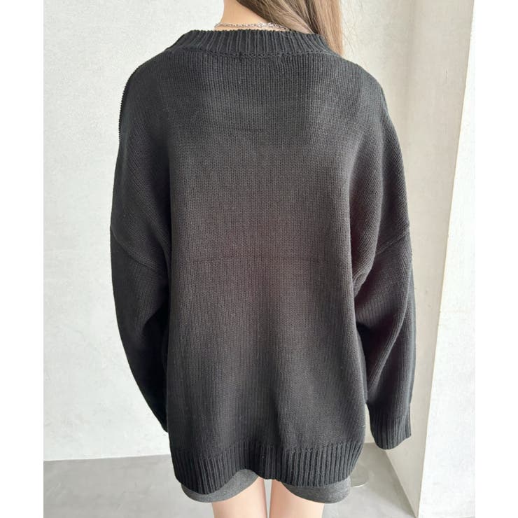 ローズ ジャガード オーバーサイズ ニット | Ada. | 詳細画像40 