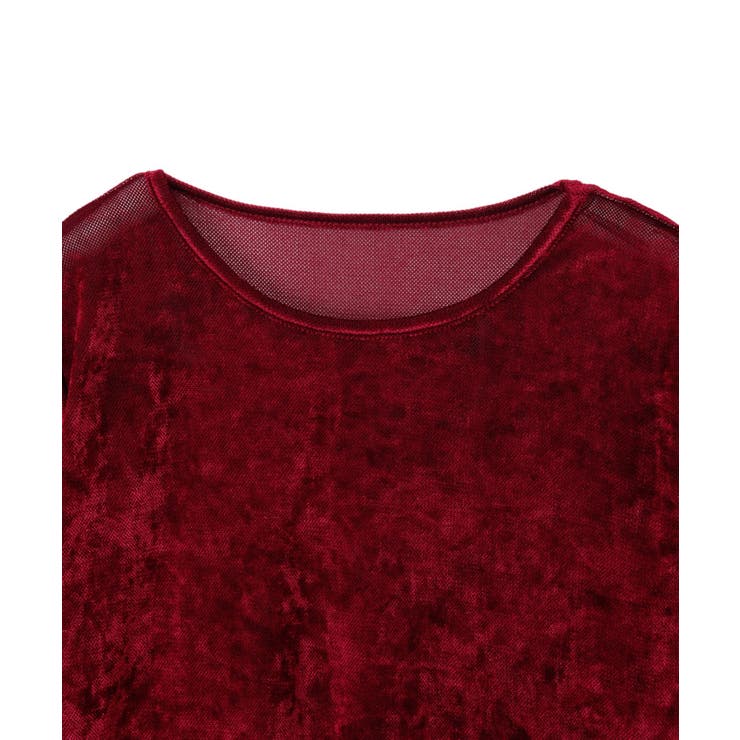 シアー ベロア クルーネック ロングスリーブ トップス | Ada. | 詳細画像42 