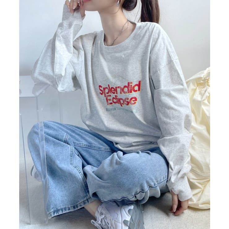 フェスデザイン ヴィンテージライク 長袖 Tシャツ | Ada. | 詳細画像10 