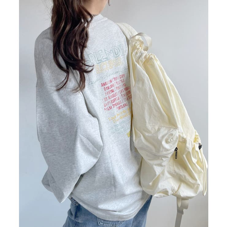 フェスデザイン ヴィンテージライク 長袖 Tシャツ | Ada. | 詳細画像17 