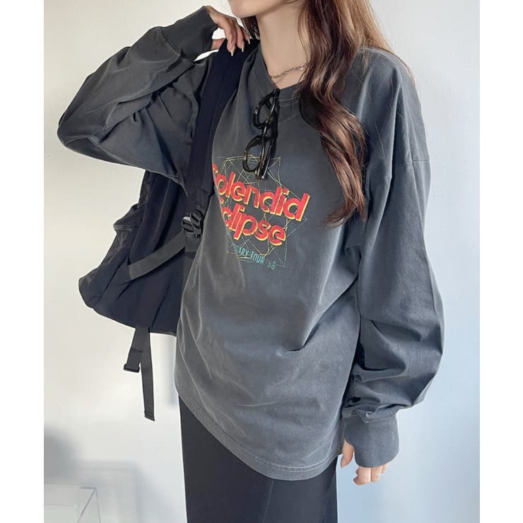 フェスデザイン ヴィンテージライク 長袖 Tシャツ | Ada. | 詳細画像18 
