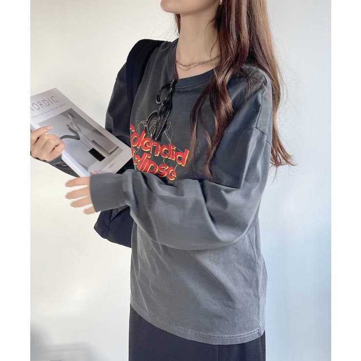 フェスデザイン ヴィンテージライク 長袖 Tシャツ | Ada. | 詳細画像25 