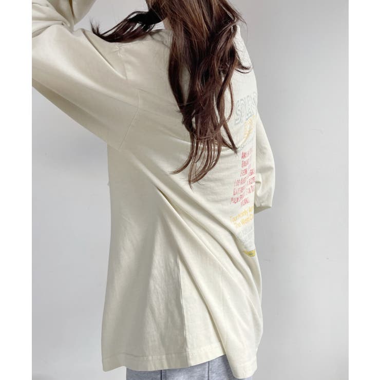 フェスデザイン ヴィンテージライク 長袖 Tシャツ | Ada. | 詳細画像7 