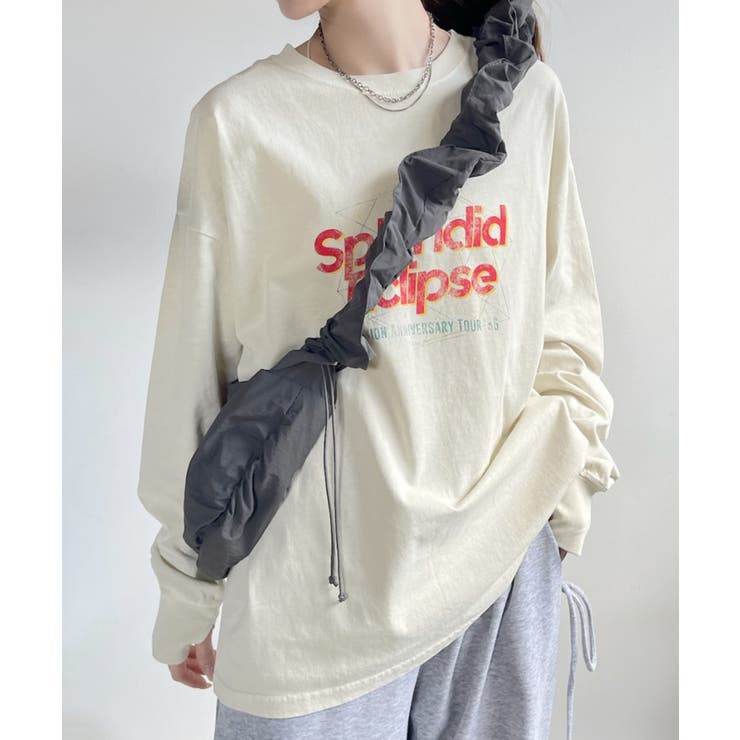 フェスデザイン ヴィンテージライク 長袖 Tシャツ | Ada. | 詳細画像9 