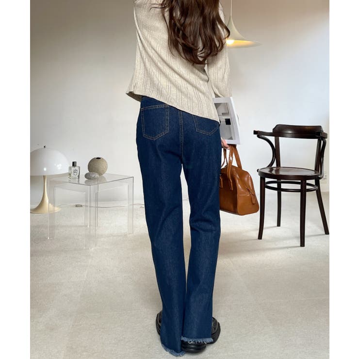 2WAY リボン開き メランジニット トップス | Ada. | 詳細画像16 