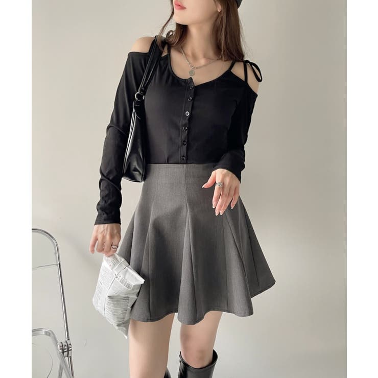5 【定価72,000円】IRENE ショルダー リボン リブニット S トップス