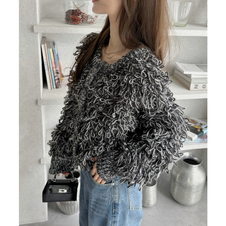 【Eclat one】ループ編み 2WAYニットカーディガン | Eclat one | 詳細画像17 