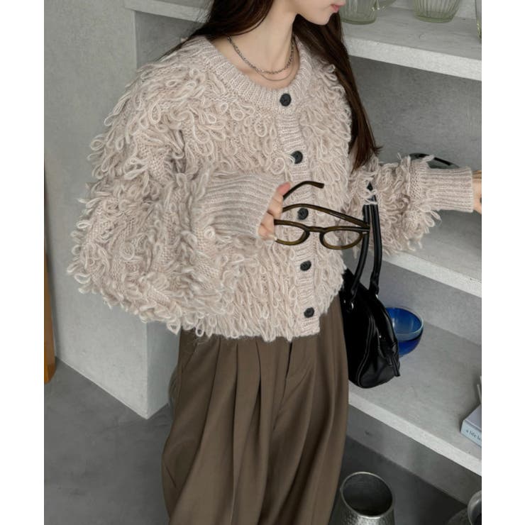 【Eclat one】ループ編み 2WAYニットカーディガン | Eclat one | 詳細画像6 