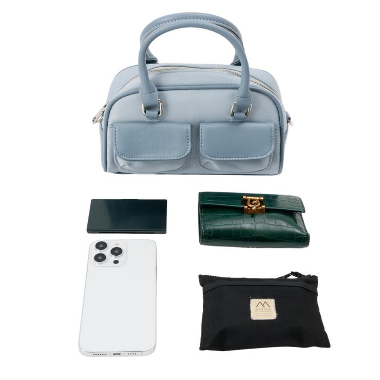 2WAY 異素材ドッキングミニボストンバッグ[品番：ORGW0009107]｜Ada