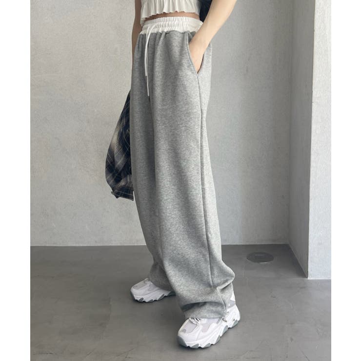ウエストレイヤードデザイン スウェットパンツ[品番：ORGW0009120
