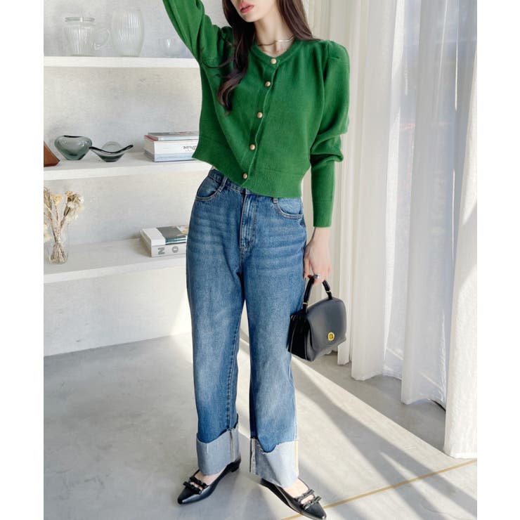 HeRIN.CYE - ショートカーディガン - Short cardigan- PINK