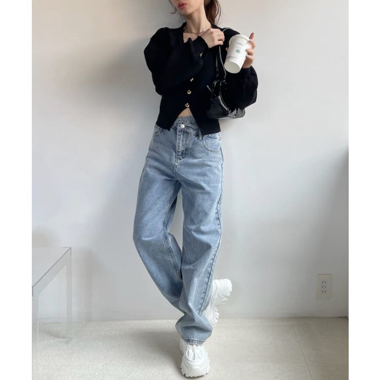 Vネック ハートボタン 長袖 カーディガン | Ada. | 詳細画像13 