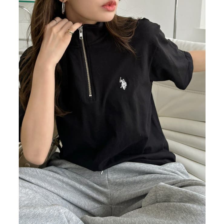 U.S. POLO ASSN. ハーフジップ Tシャツ | Ada. | 詳細画像11 