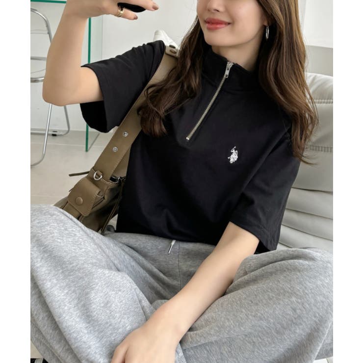 U.S. POLO ASSN. ハーフジップ Tシャツ | Ada. | 詳細画像12 