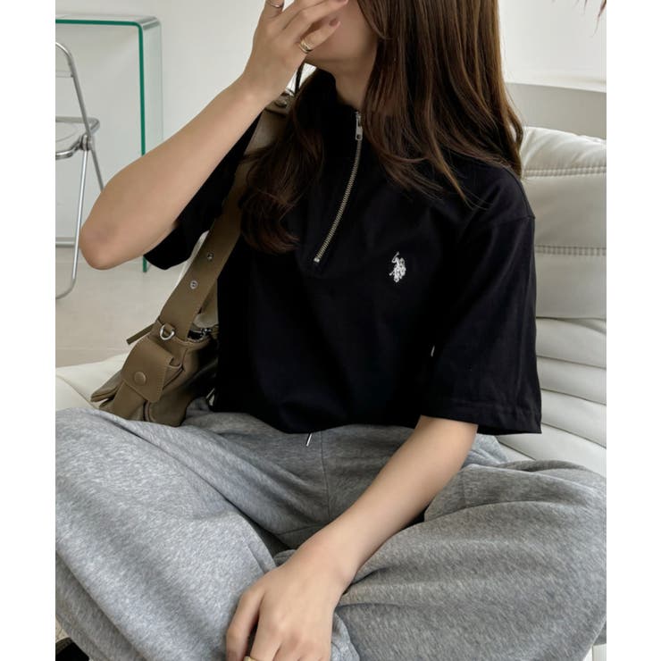 U.S. POLO ASSN. ハーフジップ Tシャツ | Ada. | 詳細画像13 