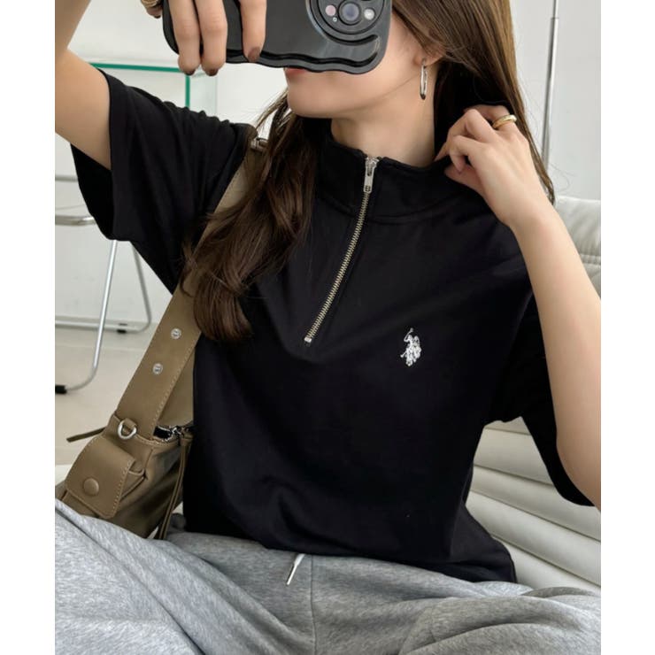 U.S. POLO ASSN. ハーフジップ Tシャツ | Ada. | 詳細画像32 