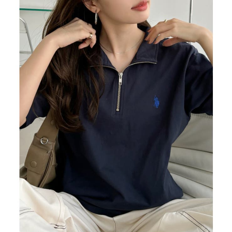 U.S. POLO ASSN. ハーフジップ Tシャツ | Ada. | 詳細画像4 
