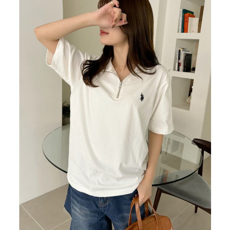U.S. POLO ASSN. ハーフジップ Tシャツ | Ada. | 詳細画像6 