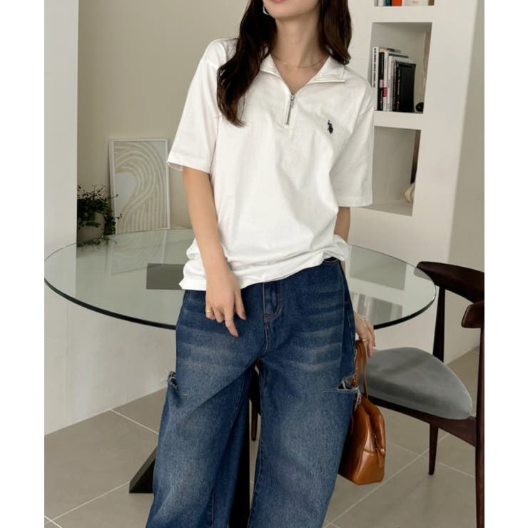 U.S. POLO ASSN. ハーフジップ Tシャツ | Ada. | 詳細画像7 