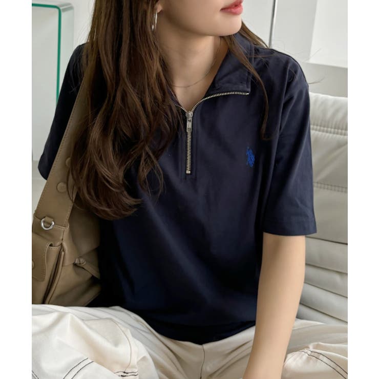 U.S. POLO ASSN. ハーフジップ Tシャツ | Ada. | 詳細画像9 