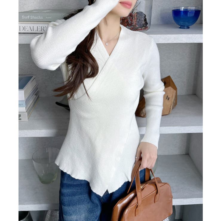 クロスデザイン ボディメイク ニット | Ada. | 詳細画像14 