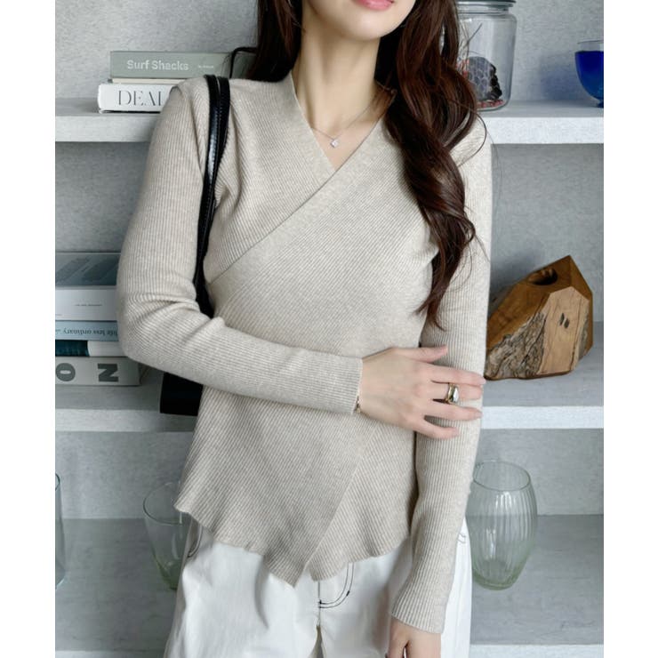 クロスデザイン ボディメイク ニット | Ada. | 詳細画像21 