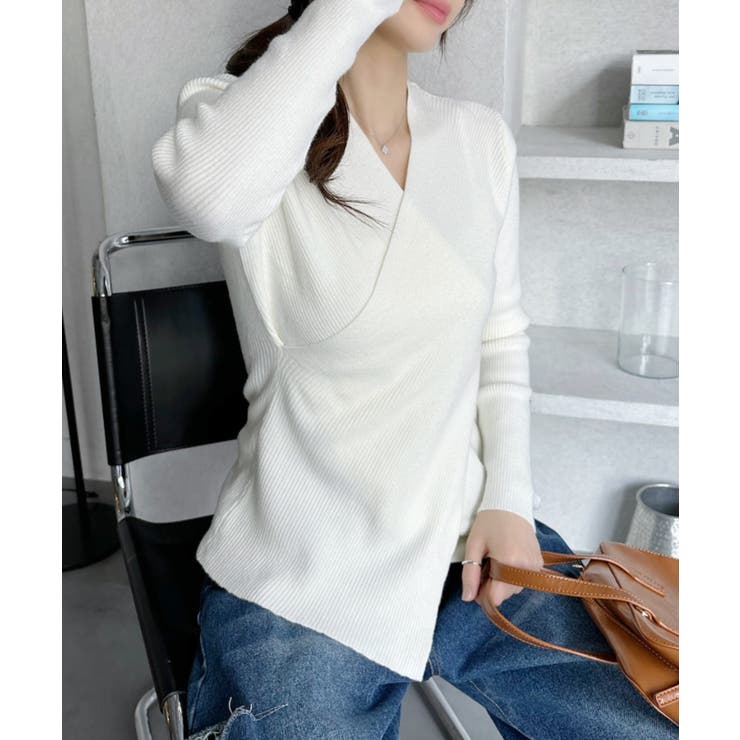 クロスデザイン ボディメイク ニット | Ada. | 詳細画像6 