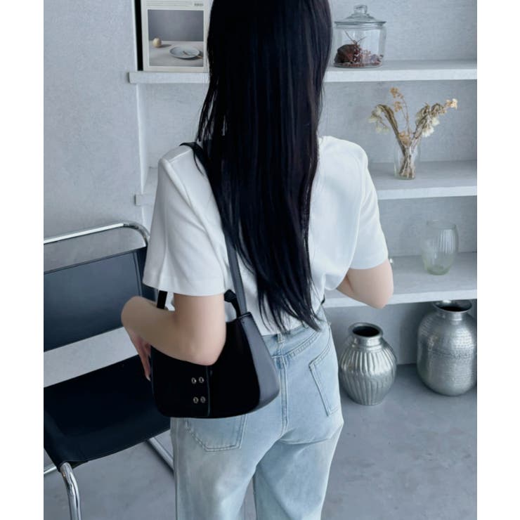 リボン ワンポイント 刺繍 半袖 Tシャツ | Ada. | 詳細画像19 