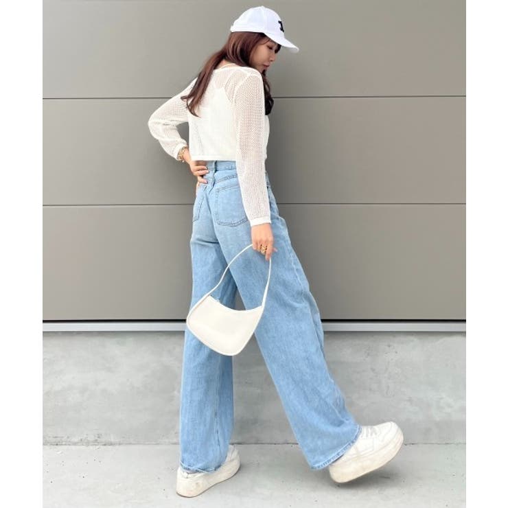 メッシュクロップドカーディガン ショート丈 長袖 | Ada. | 詳細画像11 