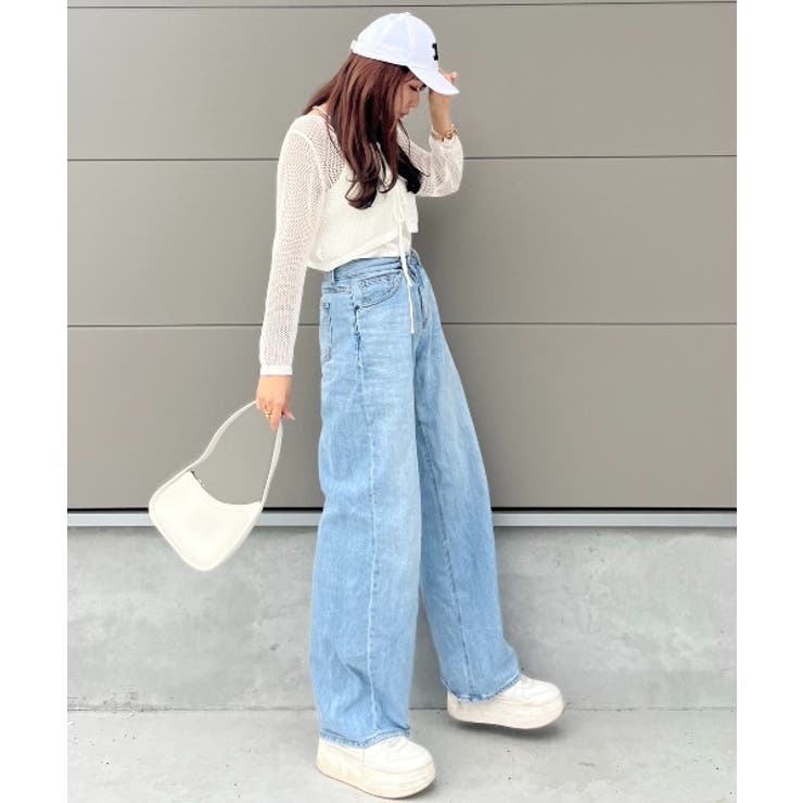 メッシュクロップドカーディガン ショート丈 長袖 | Ada. | 詳細画像12 