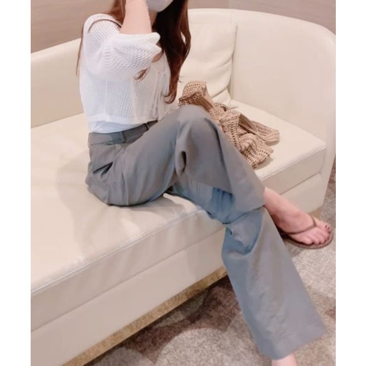 メッシュクロップドカーディガン ショート丈 長袖 | Ada. | 詳細画像52 