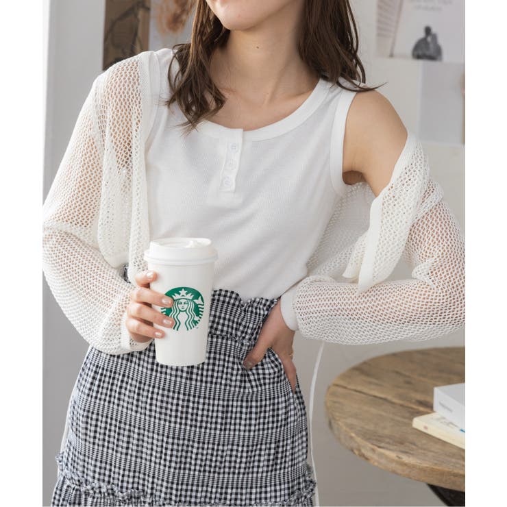 メッシュクロップドカーディガン ショート丈 長袖 | Ada. | 詳細画像93 