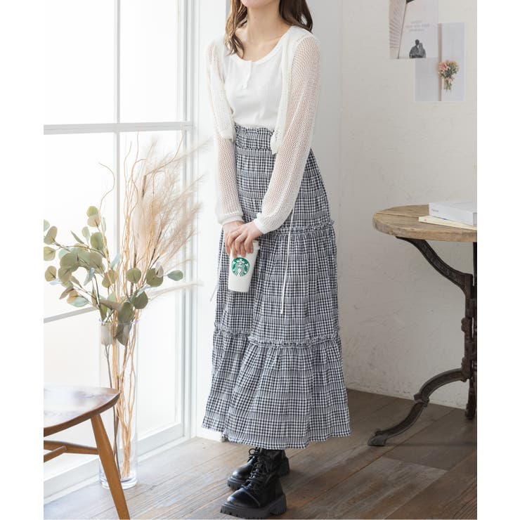 メッシュクロップドカーディガン ショート丈 長袖 | Ada. | 詳細画像96 